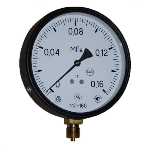 Манометр радиальный диаметр 160мм 0-6 кгс/см2 (0-0,6 МПа) М20х1,5 МП-160 Завод теплотехнических приборов в Красноярске