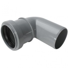 Отвод НПВХ (ПВХ) с раструбом Дн 110 87гр серый безнапорный в/к ТУ 6-49-33-92 Агригазполимер