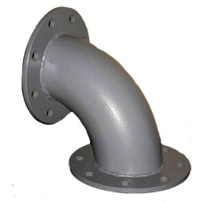 Колено (отвод) стальное фланцевое Ду-150