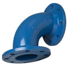 Отвод фланцевый ОФ Ду-300 45 градусов (L=400) ВЧШГ с ЦПП цинк+AL ГОСТ ISO 2531-2012