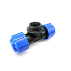 Тройник ПЭ компрессионный ВР Дн 20-1/2"-20 Ру-12,5 Джилекс