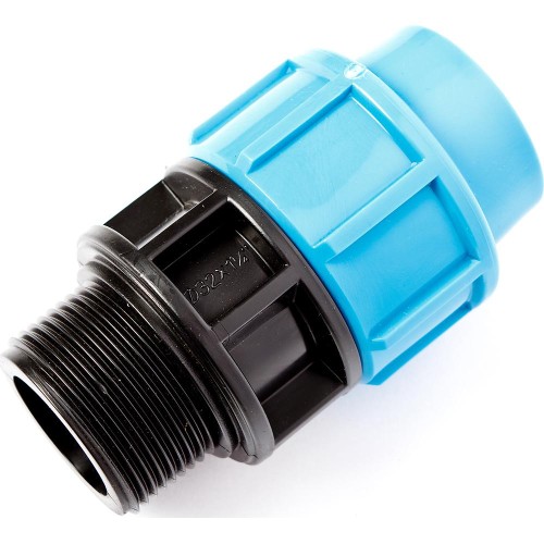 Муфта ПЭ компрессионная Дн 32-1 1/4" Ру-12,5 НР (НАР) Джилекс в Красноярске