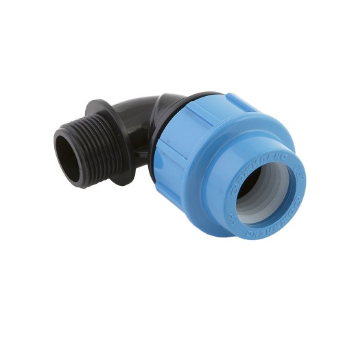 Отвод ПЭ компрессионный Дн 40-1 1/2" 90гр Ру-16 ВР (ВН) VALFEX в Красноярске