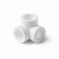 Тройник двухплоскостной PP-R Дн 20 белый Pro Aqua