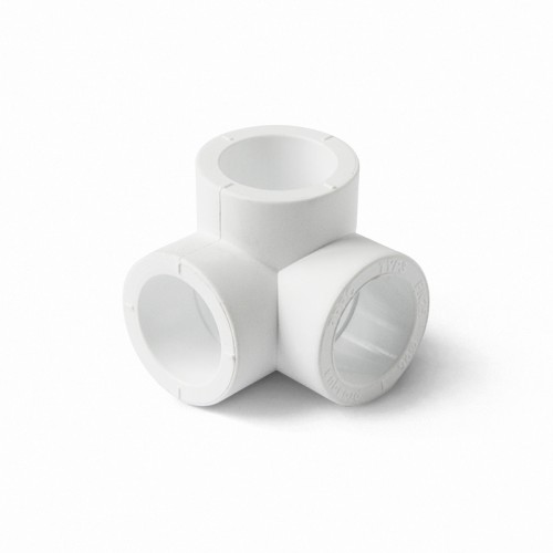 Тройник двухплоскостной PP-R Дн 20 белый Pro Aqua в Красноярске