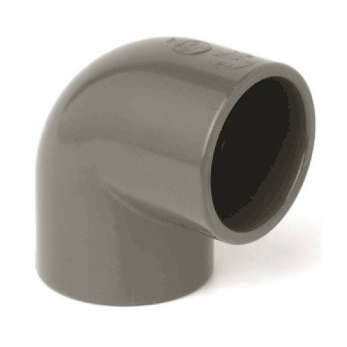 Отвод ПВХ клеевой Дн 75 90гр Ру-16 серый напорный Aquaviva в Красноярске