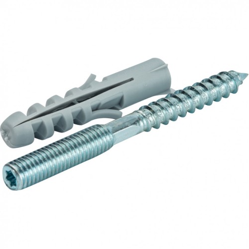 Шпилька стальная сантехническая М8х80 с дюбилем М10х50 STOUT в Красноярске