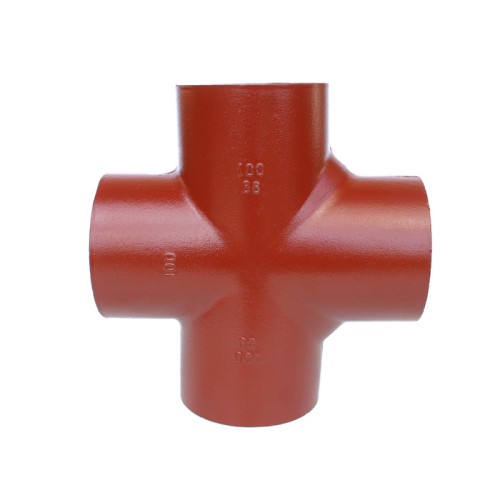 Крестовина чугунная SML Ду 125-100-100 88гр безраструбная Китай в Красноярске