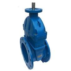 Задвижка клиновая чугунная фланцевая с обрезиненным клином и невыдвижным шпинделем AVK 06/30 AVK 100х190 мм