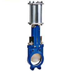 Задвижка шиберная двусторонняя с невыдвижным штоком Ду-65 Ру-16 с пневмоприводом (Т<110°С) Benarmo