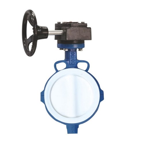 Затвор с чугунным диском и редуктором межфланцевый 2,5 МПа EPDM VP4458 Tecofi 150 мм в Красноярске