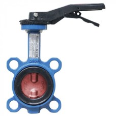 Затвор ручной с чугунным диском и рукояткой межфланцевый 1,6 МПа EPDM GG25 150х51 мм