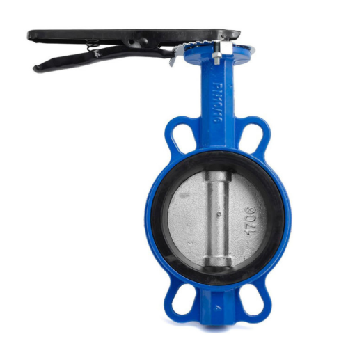 Затвор ручной со стальный диском и рукояткой межфланцевый 1,6 МПа EPDM VP5445S GGG50 Tecofi 80 мм в Красноярске