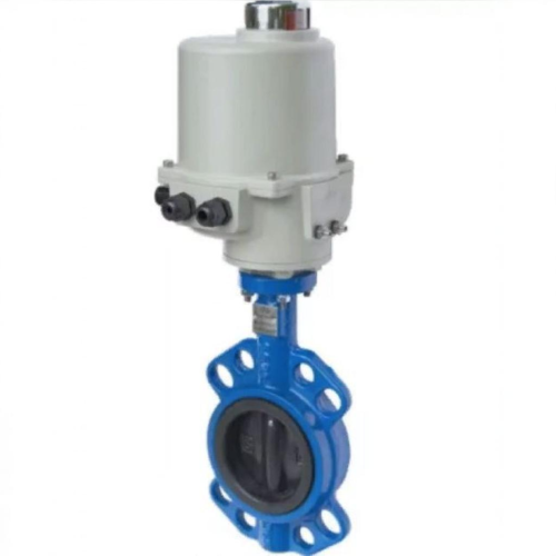 Затвор с чугунным диском и электроприводом межфланцевый 1,6 МПа EPDM ЗПФ GG25 ЛАЗ 250х65 мм в Красноярске