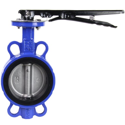 Затвор ручной с нержавеющий диском и рукояткой межфланцевый 1,6 МПа EPDM VPI4449 GGG50 Tecofi 250х67,5 мм в Красноярске